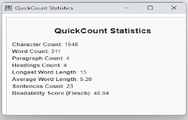 Quick Count Tool