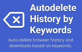 Autodelete History by Keywords or URL