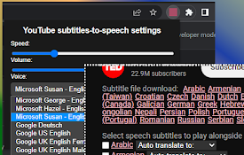 YouTube 字幕阅读器