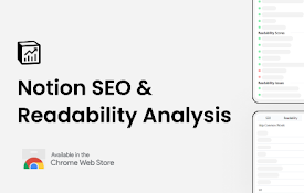 NotionSEO: Notion SEO &amp; Readability Plugin