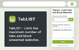 TabLIST - Limits and Block