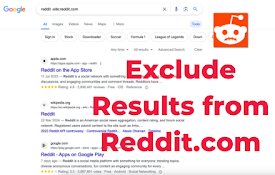 Exclude Reddit from SERPs