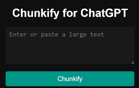 Chunkyfy for ChatGPT