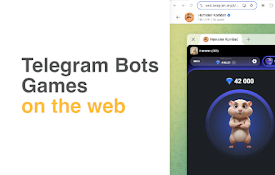 Telegram game bots on the web