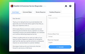 AI Response Generator for Email Review Reply