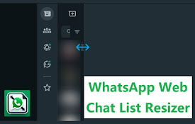 WhatsApp Web Chat List Resizer
