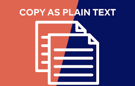 Copy As Plain Text