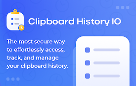 Clipboard History IO: Secure, fast, and elegant clipboard manager
