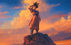 Goku Falling Stars - Dragon Ball New Tab Extension