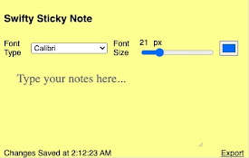 Swifty Sticky Note