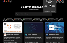 Skool Dark Mode