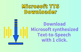 Microsoft™ 文字转语音下载器 - 添加 TTS 下载按钮