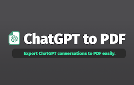 ChatGPT转PDF