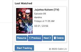 Anime Update Tracker