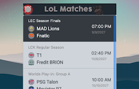 LoL Esports Matches