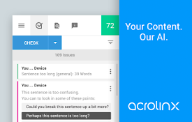 Acrolinx for Chrome