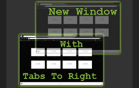 New Window With Tabs To Right
