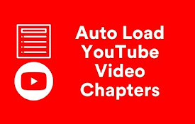 Auto Load YouTube Video Chapters