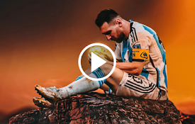 Live Wallpaper of Messi Holding the World Cup