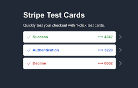 Stripe Buddy: one-click test cards