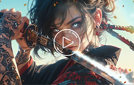 Samurai Girl Live Wallpaper New Tab