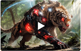 Cyborg Tiger Live Wallpaper New Tab