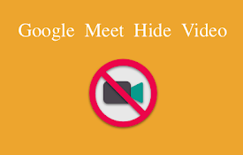 Google Meet Hide Video