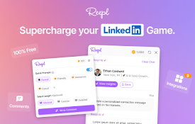Reepl - Free LinkedIn Co-Pilot | Add AI-Superpowers to LinkedIn