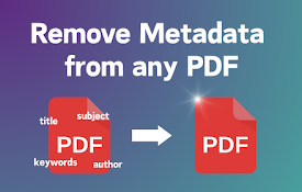 从 PDF 中删除元数据