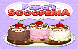 Papa&#39;s Scooperia Unblocked Game - Launcher