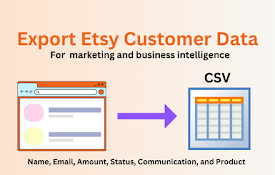 Export Etsy Emails+Orders