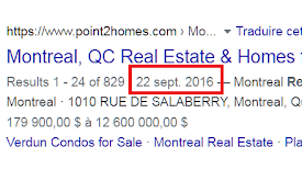 See the Published Date of a website on Google