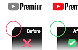Remove youtube video radius / rounded border