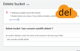 AWS console autofill delete