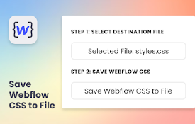 Save Webflow CSS to File