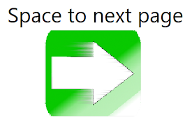 Space to next page
