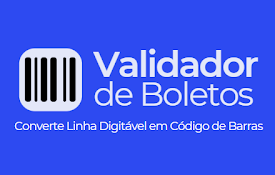 Validador Boleto e Conversor Linha Digitável