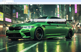 BMW M5 Green Live Wallpaper