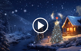 Starry Night in Christmas: Stunning Live Wallpaper for Chrome