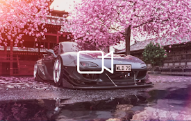 Mazda RX-7 Cherry Blossom Live Wallpaper