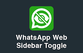 WhatsApp Web Sidebar Toggle