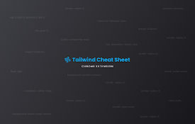 Tailwind Cheat Sheet Extension