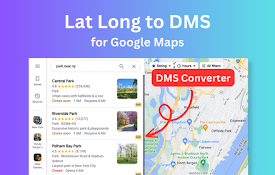 Lat Long to DMS - Latitude Longitude Convert