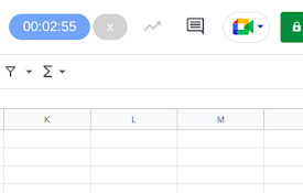 Stopwatch for Google Sheets