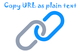 Copy page URL as plain text