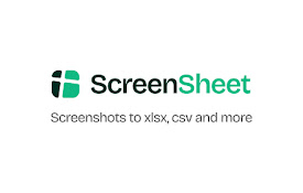 ScreenSheet - Screenshots to xlsx, csv and more