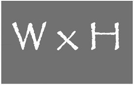 Width and Height Display