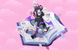 Anime Girl and Kuromi Live Wallpaper