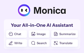 Monica: ChatGPT AI助手 | DeepSeek, GPT-4o, Claude 3.5, o1 及更多模型