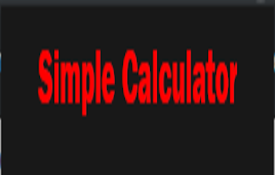 Simple Calculator